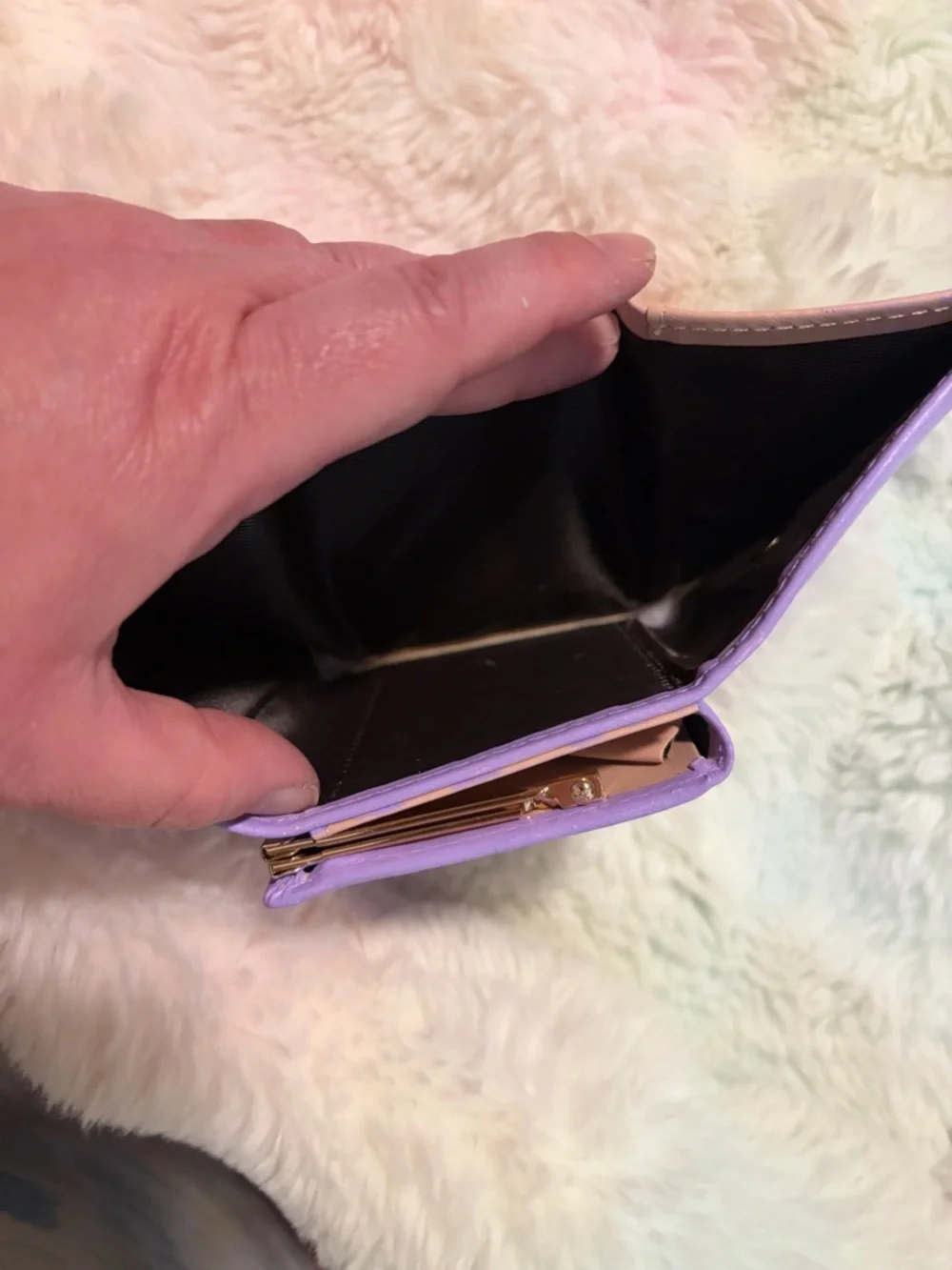 Lavender Bow Chain Shoulder Bag - Unbranded - Picture 8 of 12